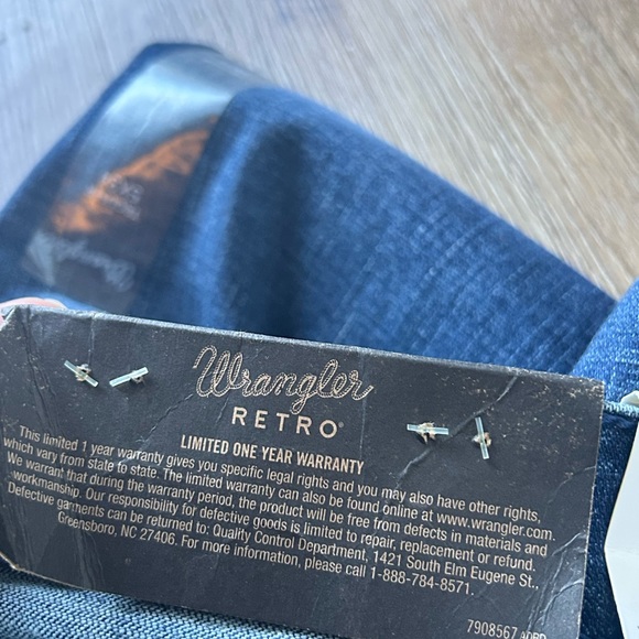 Wrangler Womens Retro Mae Mid Rise Wide Leg Trouser Jeans. 👖 - Picture 5 of 16